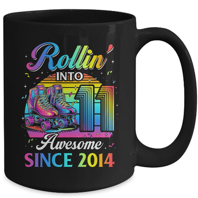 Birthday Roller Skating 11th Girl Rollin Into 11 Skate Party Mug | siriusteestore