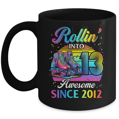Birthday Roller Skating 13th Girl Rollin Into 13 Skate Party Mug | siriusteestore