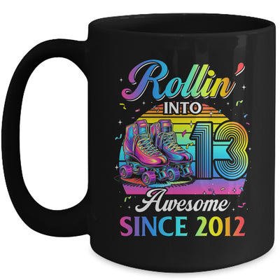 Birthday Roller Skating 13th Girl Rollin Into 13 Skate Party Mug | siriusteestore