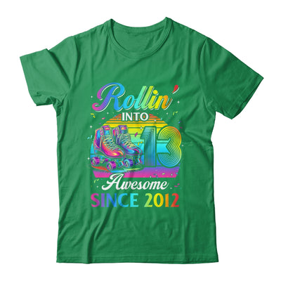 Birthday Roller Skating 13th Girl Rollin Into 13 Skate Party Shirt & Hoodie | siriusteestore
