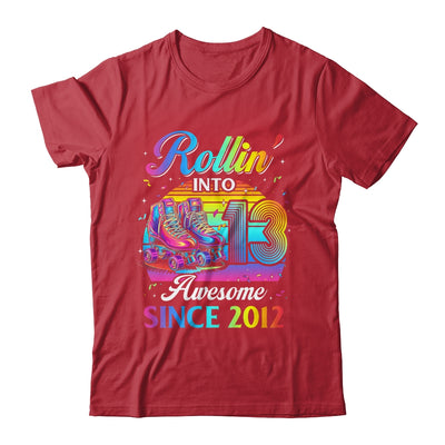 Birthday Roller Skating 13th Girl Rollin Into 13 Skate Party Shirt & Hoodie | siriusteestore