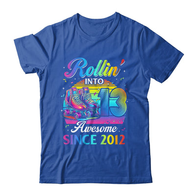 Birthday Roller Skating 13th Girl Rollin Into 13 Skate Party Shirt & Hoodie | siriusteestore