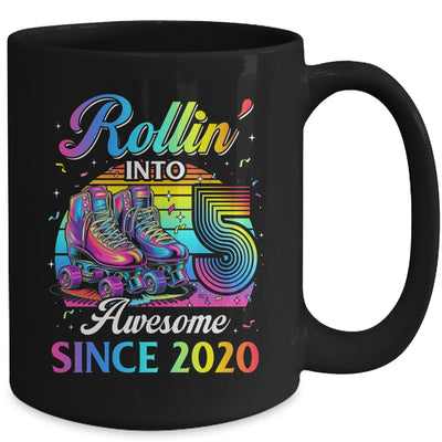 Birthday Roller Skating 5th Girl Rollin Into 5 Skate Party Mug | siriusteestore