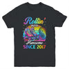 Birthday Roller Skating 8th Girl Rollin Into 8 Skate Party Youth Shirt | siriusteestore