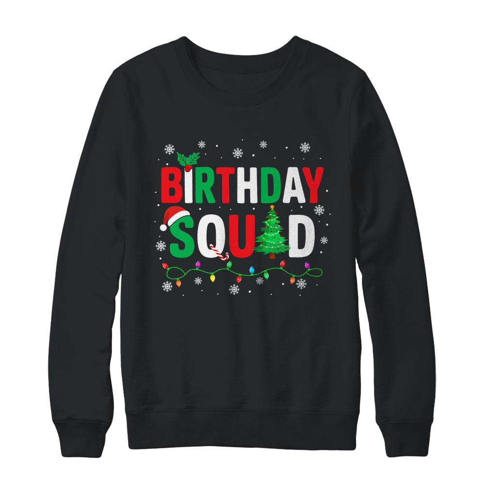 Birthday Squad Christmas Theme Family Matching Xmas Kids Shirt & Sweatshirt | siriusteestore