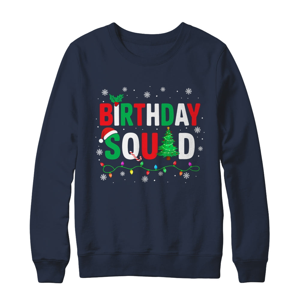 Birthday Squad Christmas Theme Family Matching Xmas Kids Shirt & Sweatshirt | siriusteestore