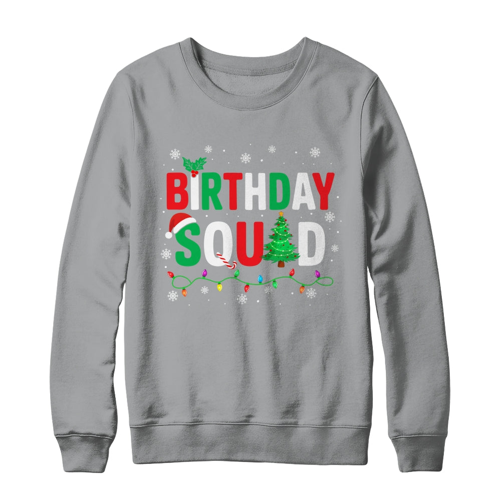 Birthday Squad Christmas Theme Family Matching Xmas Kids Shirt & Sweatshirt | siriusteestore
