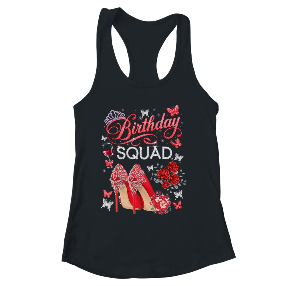 Birthday Squad Diva Squad Crown Hearts High Heel Women Shirt & Tank Top | siriusteestore