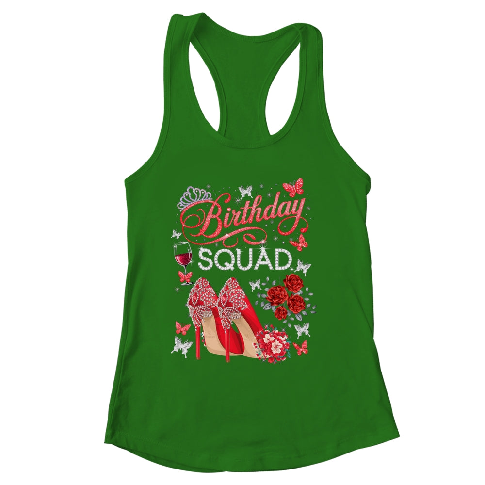 Birthday Squad Diva Squad Crown Hearts High Heel Women Shirt & Tank Top | siriusteestore