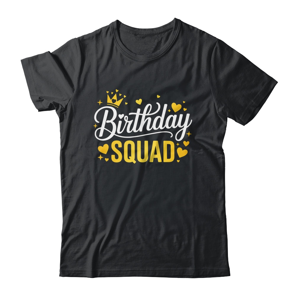 Birthday Squad Party Matching Family Funny Birth Team Shirt & Tank Top | siriusteestore