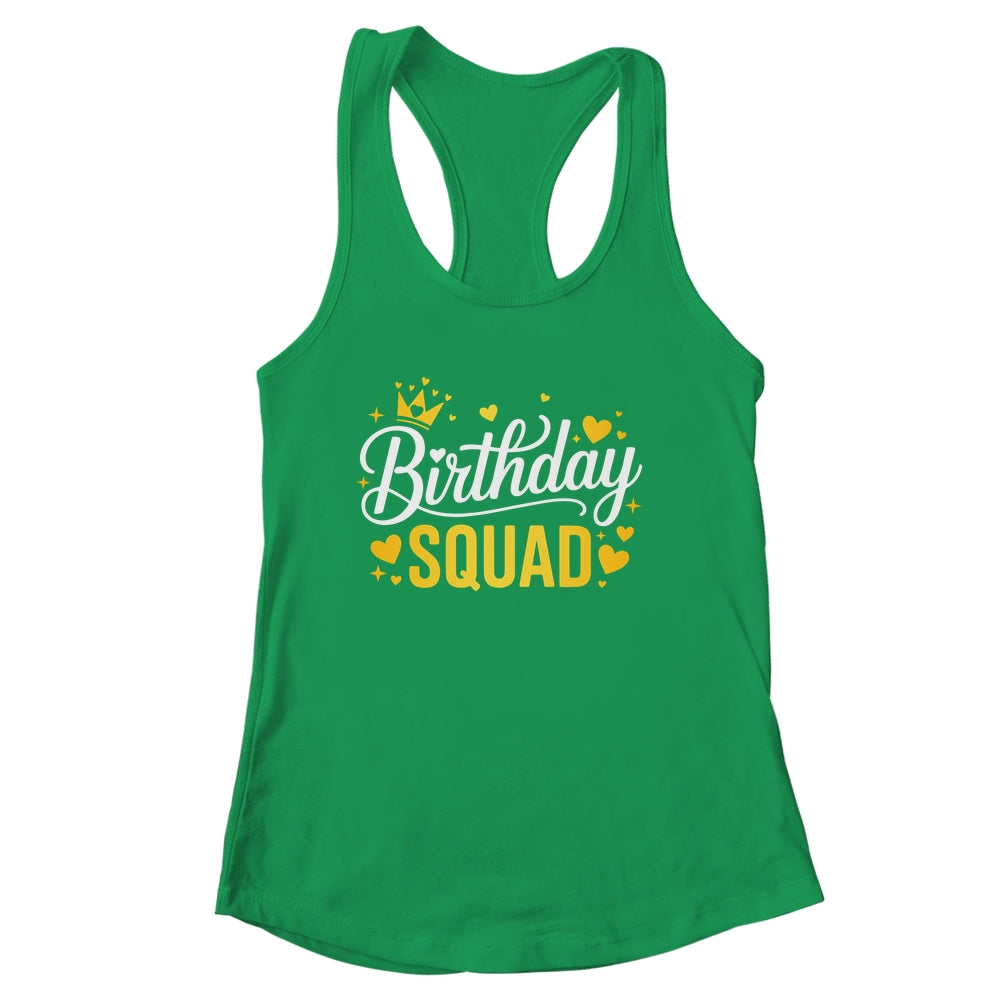 Birthday Squad Party Matching Family Funny Birth Team Shirt & Tank Top | siriusteestore