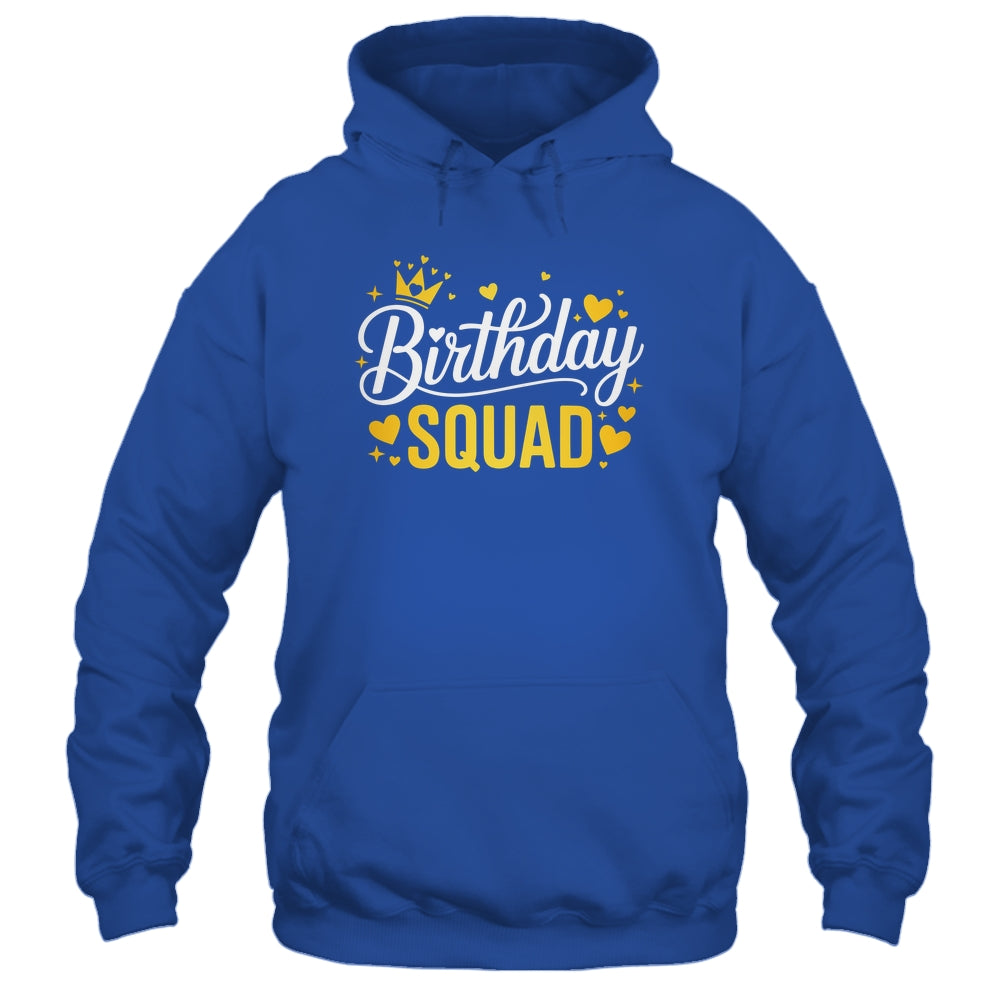 Birthday Squad Party Matching Family Funny Birth Team Shirt & Tank Top | siriusteestore