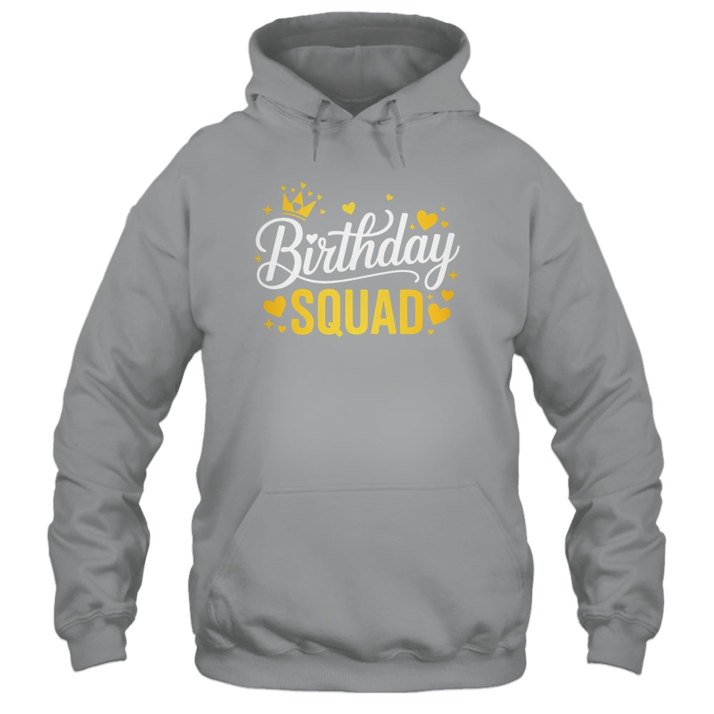 Birthday Squad Party Matching Family Funny Birth Team Shirt & Tank Top | siriusteestore