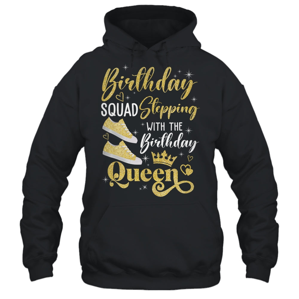 Birthday Squad Shoes Stepping With The Birthday Queen Party Shirt & Tank Top | siriusteestore