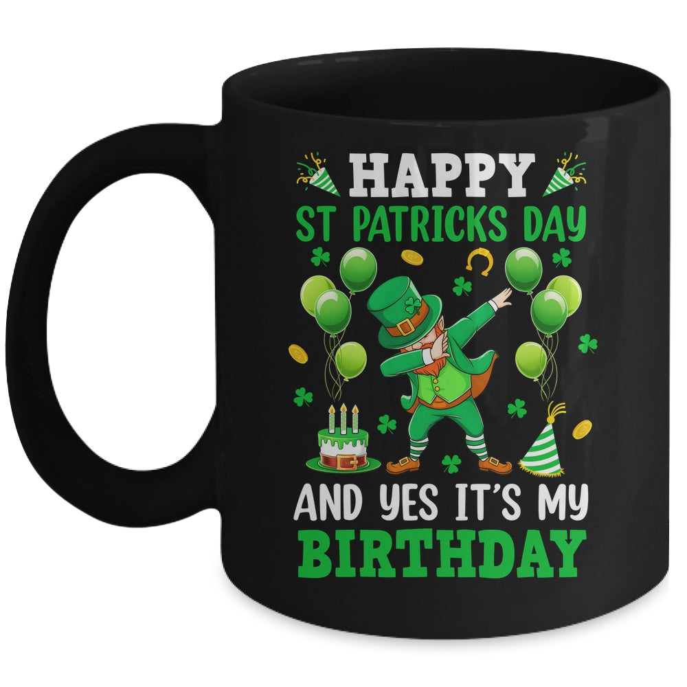 Birthday St Patrick's Day Boys Dabbing Leprechaun Boys Kids Mug | siriusteestore