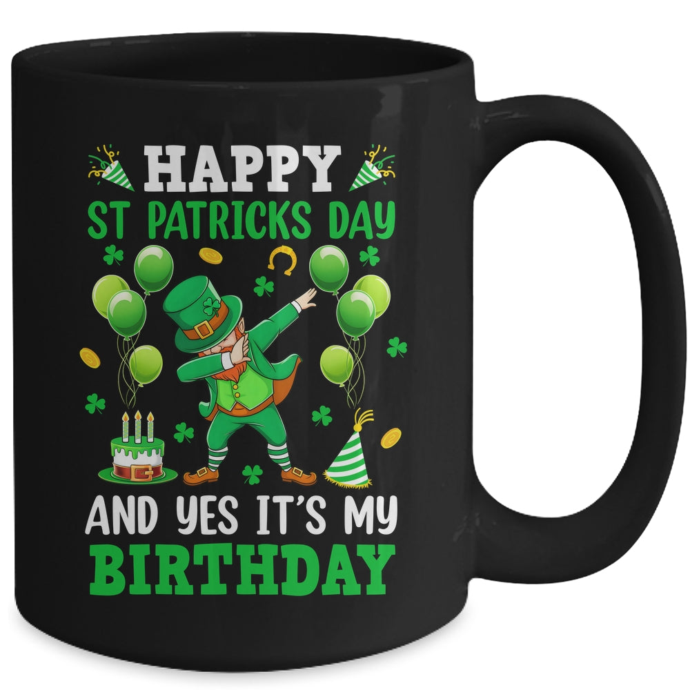 Birthday St Patrick's Day Boys Dabbing Leprechaun Boys Kids Mug | siriusteestore