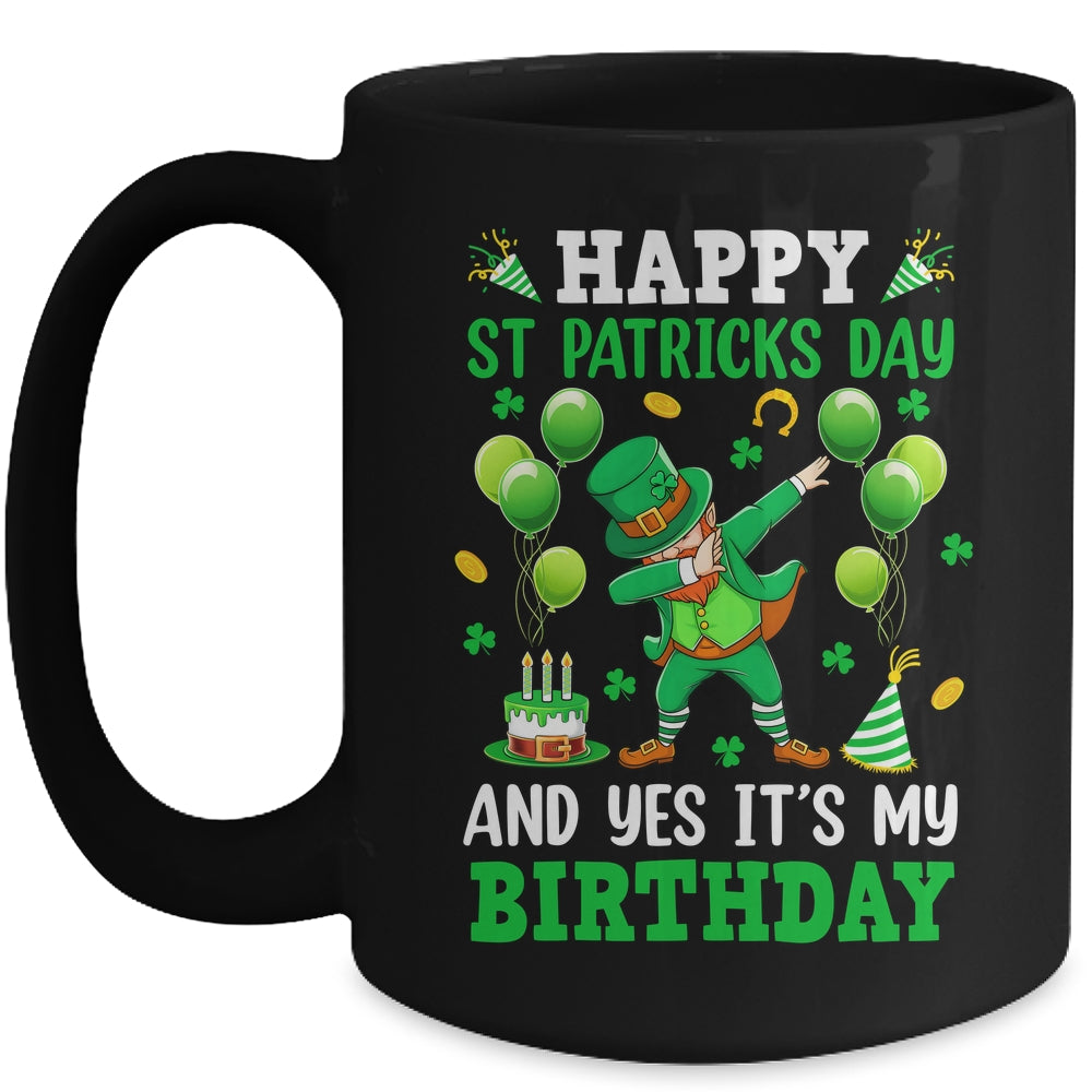 Birthday St Patrick's Day Boys Dabbing Leprechaun Boys Kids Mug | siriusteestore