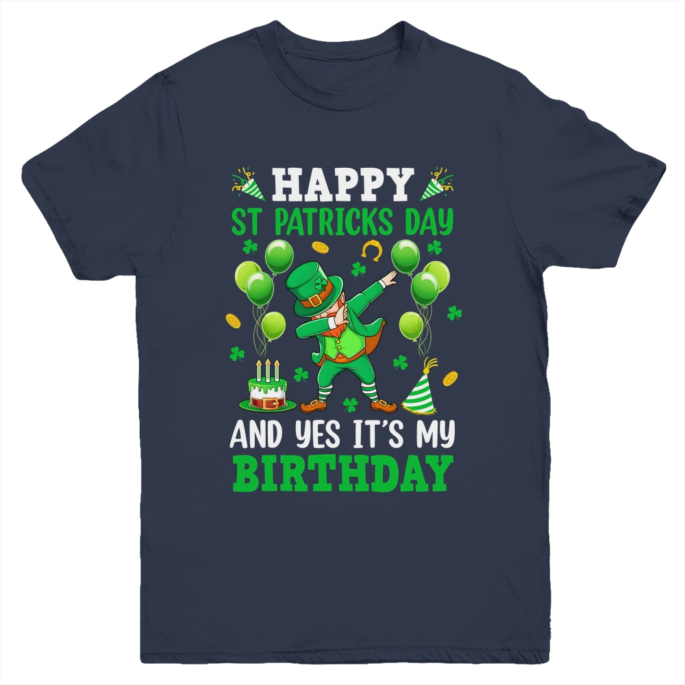 Birthday St Patrick's Day Boys Dabbing Leprechaun Boys Kids Youth Shirt | siriusteestore