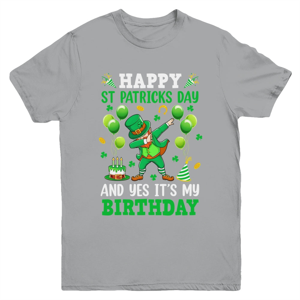 Birthday St Patrick's Day Boys Dabbing Leprechaun Boys Kids Youth Shirt | siriusteestore