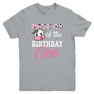 Birthday Twin Of The Birthday Girl Farm Cow 1st Bday Youth Shirt | siriusteestore