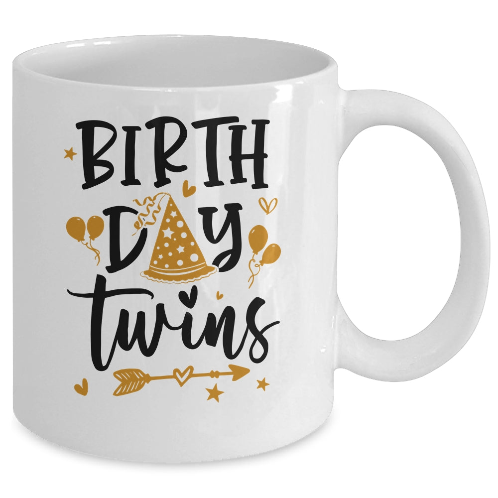 Birthday Twins Celebrate Cute Twin Matching Birthday Mug | siriusteestore
