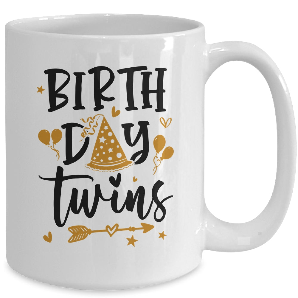 Birthday Twins Celebrate Cute Twin Matching Birthday Mug | siriusteestore