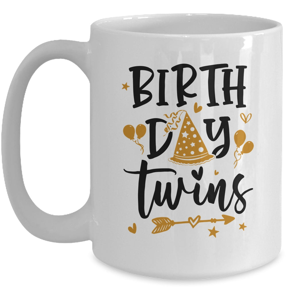 Birthday Twins Celebrate Cute Twin Matching Birthday Mug | siriusteestore