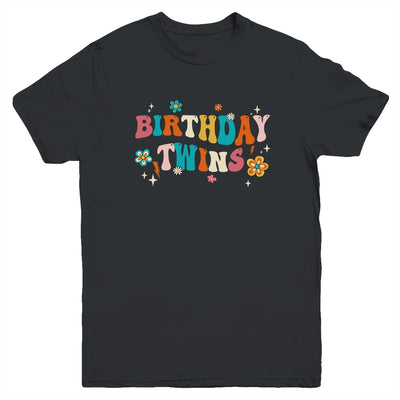 Birthday Twins Retro Matching Twin Birthday Boys Girls Youth Shirt | siriusteestore