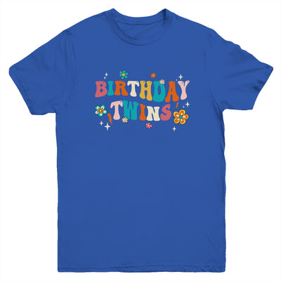 Birthday Twins Retro Matching Twin Birthday Boys Girls Youth Shirt | siriusteestore