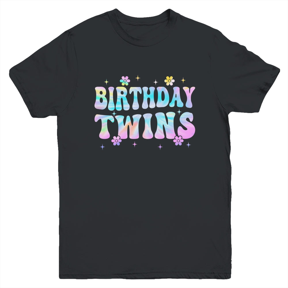 Birthday Twins Retro Matching Twin Birthday Girls Kids Youth Shirt | siriusteestore