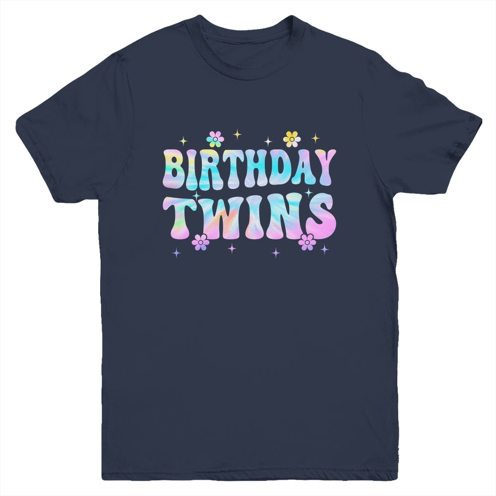 Birthday Twins Retro Matching Twin Birthday Girls Kids Youth Shirt | siriusteestore
