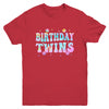 Birthday Twins Retro Matching Twin Birthday Girls Kids Youth Shirt | siriusteestore