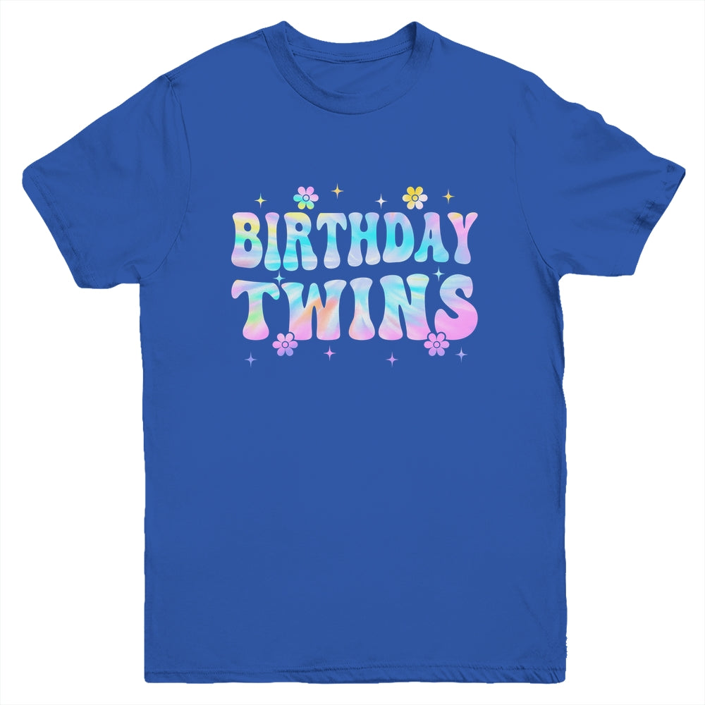 Birthday Twins Retro Matching Twin Birthday Girls Kids Youth Shirt | siriusteestore