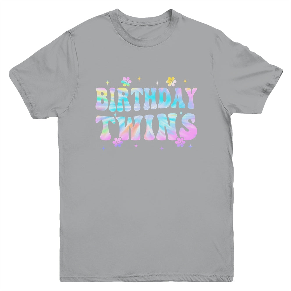 Birthday Twins Retro Matching Twin Birthday Girls Kids Youth Shirt | siriusteestore