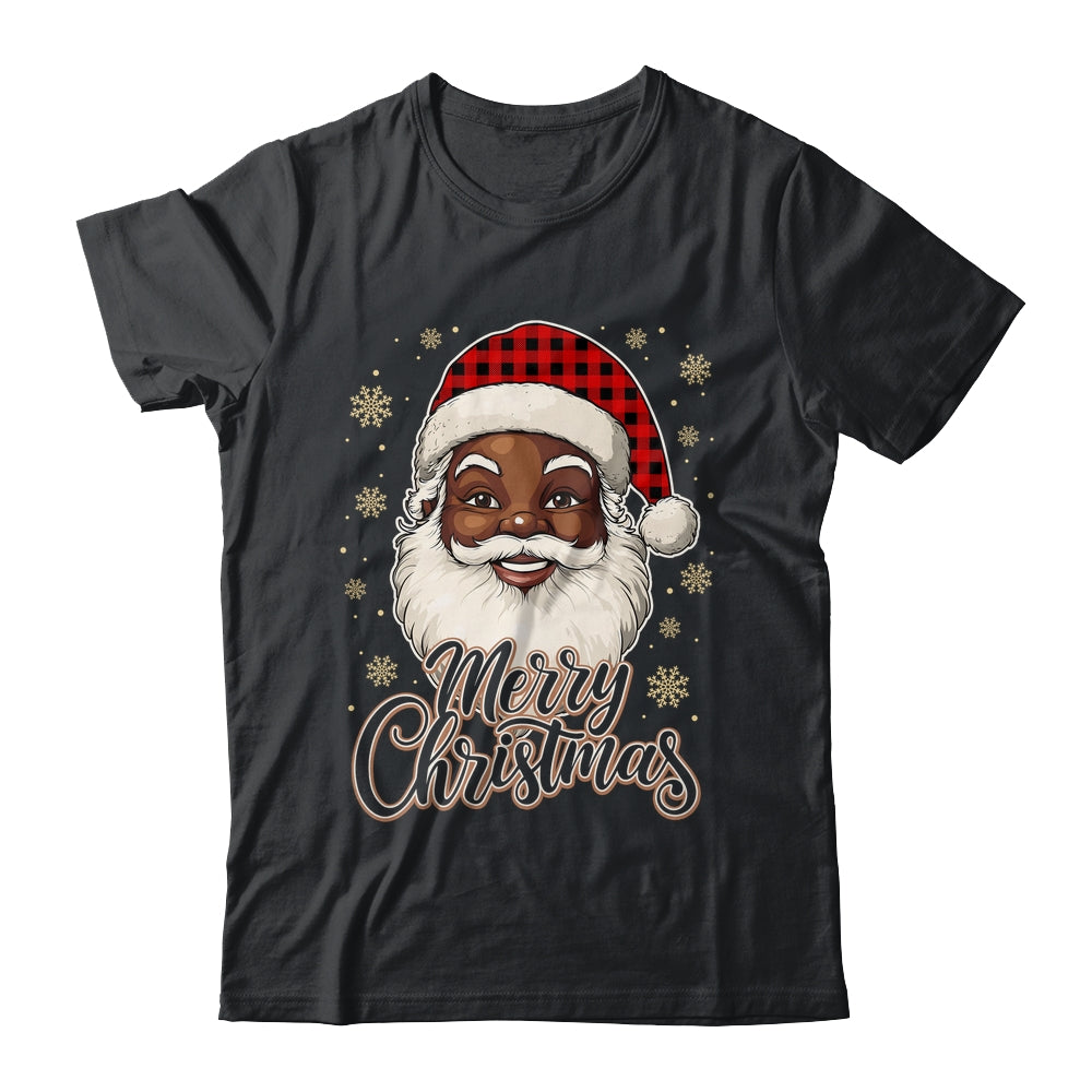 Black African American Christmas Santa Claus Afro Santa Men Shirt & Sweatshirt | siriusteestore