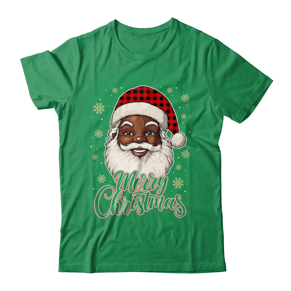 Black African American Christmas Santa Claus Afro Santa Men Shirt & Sweatshirt | siriusteestore