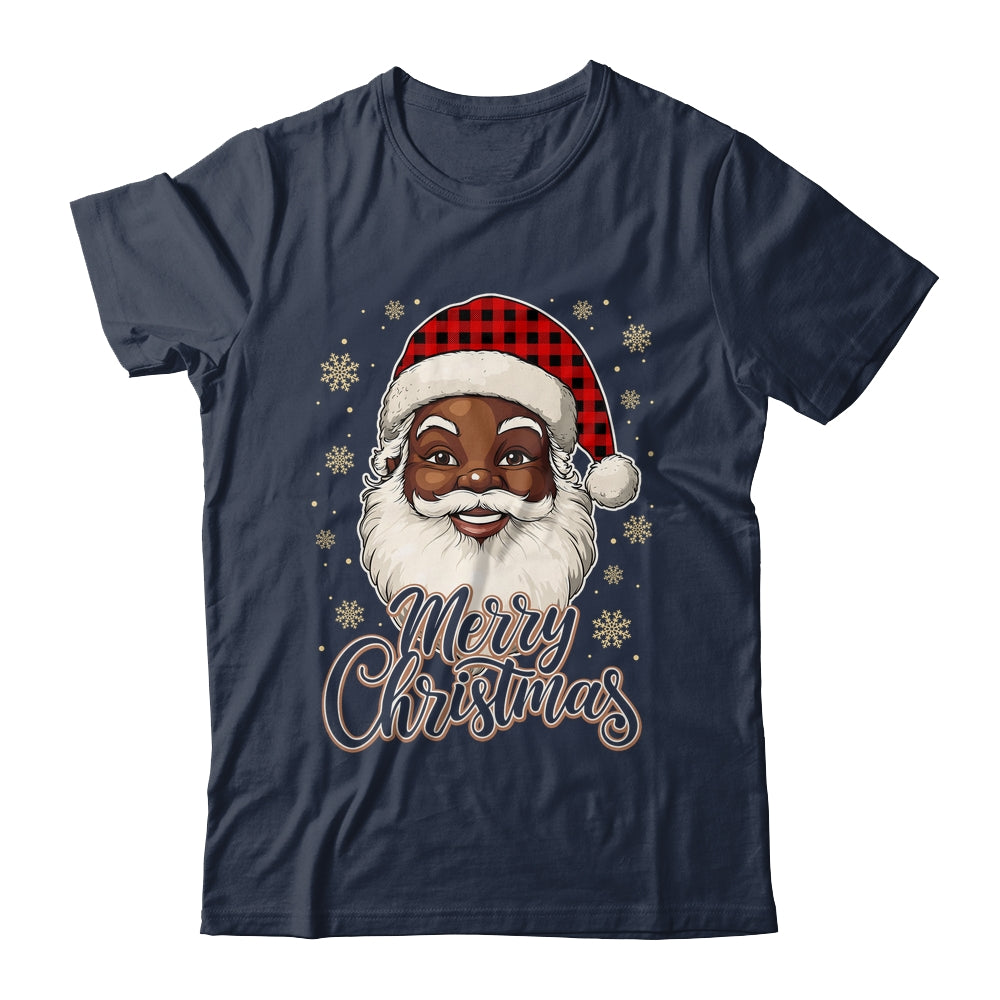 Black African American Christmas Santa Claus Afro Santa Men Shirt & Sweatshirt | siriusteestore