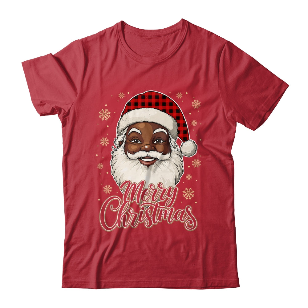 Black African American Christmas Santa Claus Afro Santa Men Shirt & Sweatshirt | siriusteestore