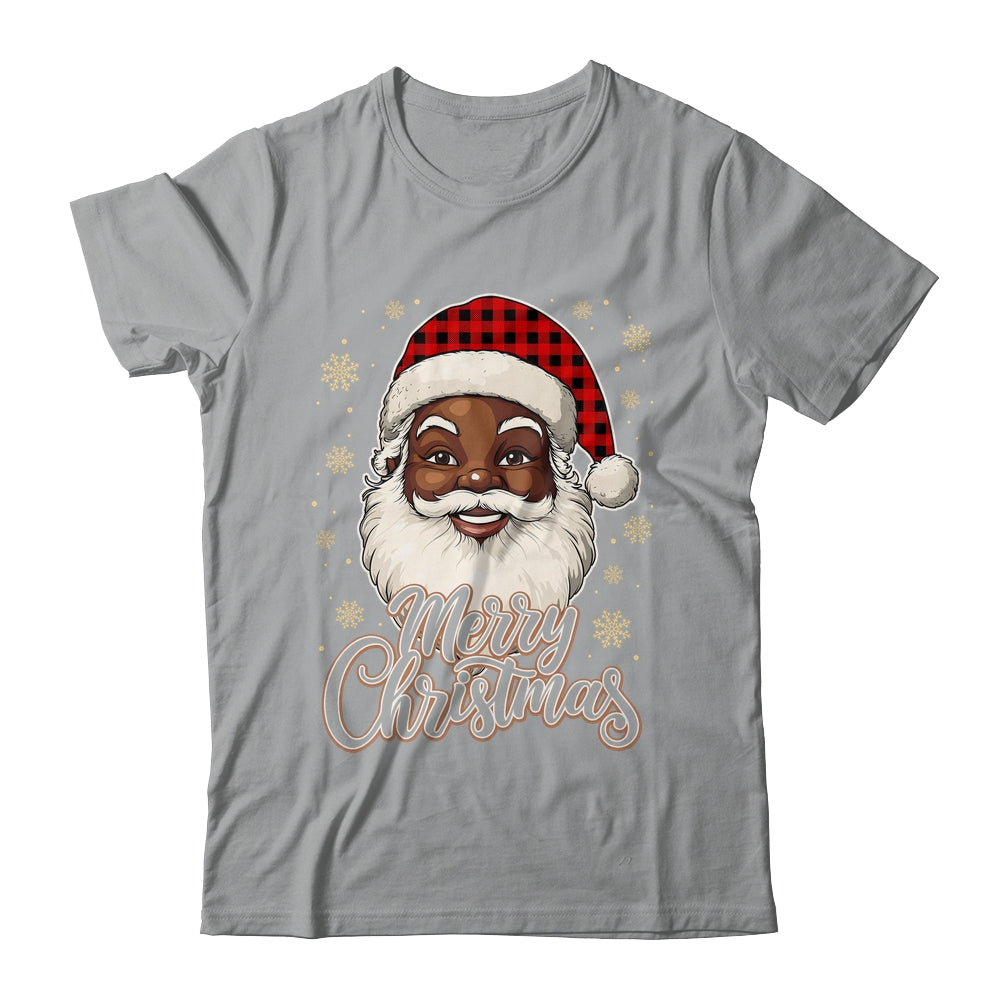 Black African American Christmas Santa Claus Afro Santa Men Shirt & Sweatshirt | siriusteestore