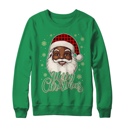 Black African American Christmas Santa Claus Afro Santa Men Shirt & Sweatshirt | siriusteestore