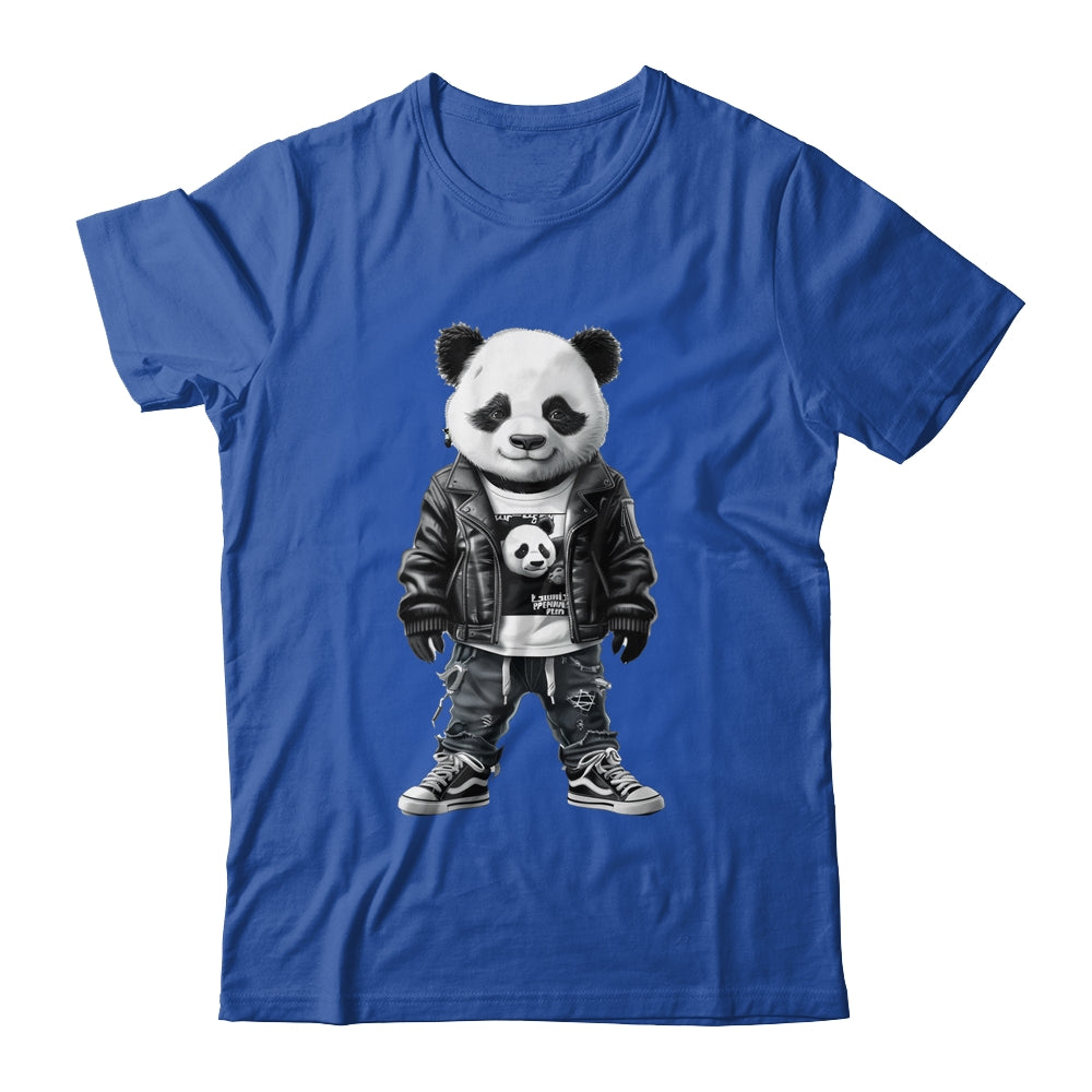 Black And White Panda With Cool Cute Sportswear For Boy Men Shirt & Hoodie | siriusteestore