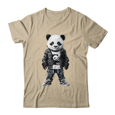 Black And White Panda With Cool Cute Sportswear For Boy Men Shirt & Hoodie | siriusteestore
