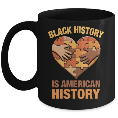 Black History Is American History Heart African American Mug | siriusteestore