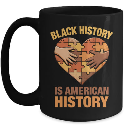 Black History Is American History Heart African American Mug | siriusteestore