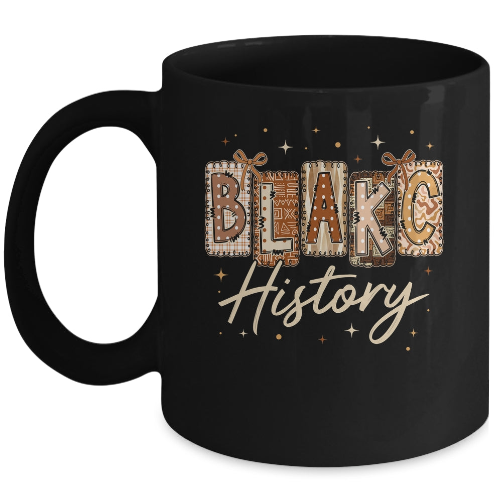 Black History Month African Black Women Coquette Bow Mug | siriusteestore