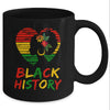 Black History Month African Pride American Heart Women Mug | siriusteestore