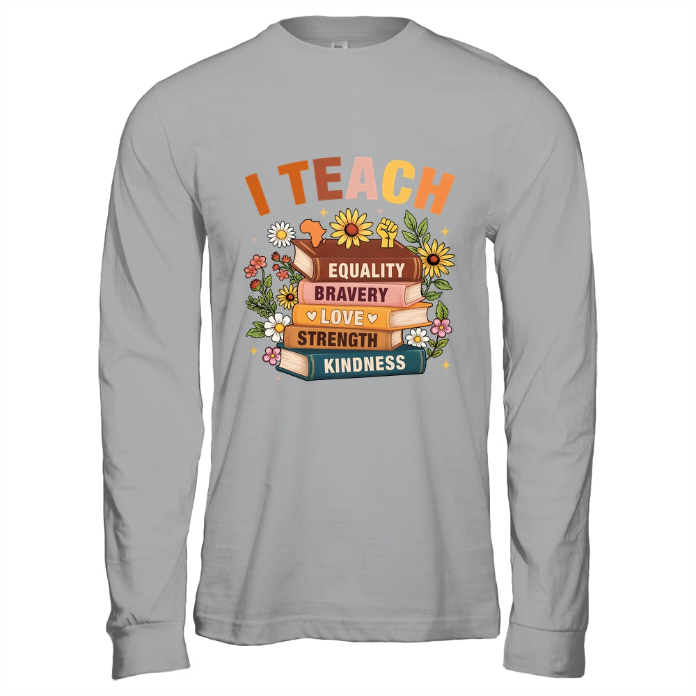 Black History Month I Teach African American Teacher Women Shirt & Hoodie | siriusteestore