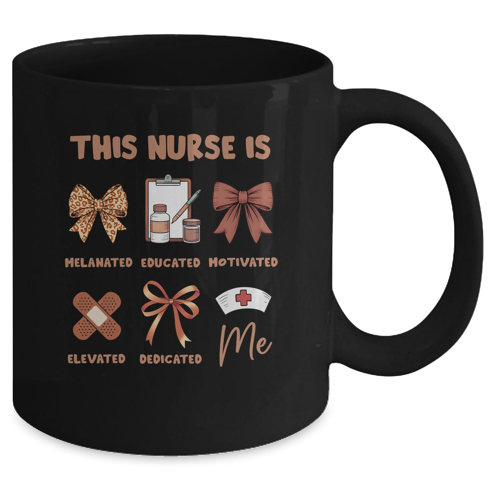 Black History Month This Nurse Melanated Educated Women Mug | siriusteestore