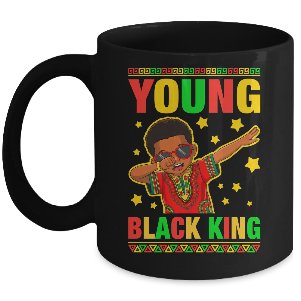 Black History Young King Dab African American Boys Kids Mug | siriusteestore