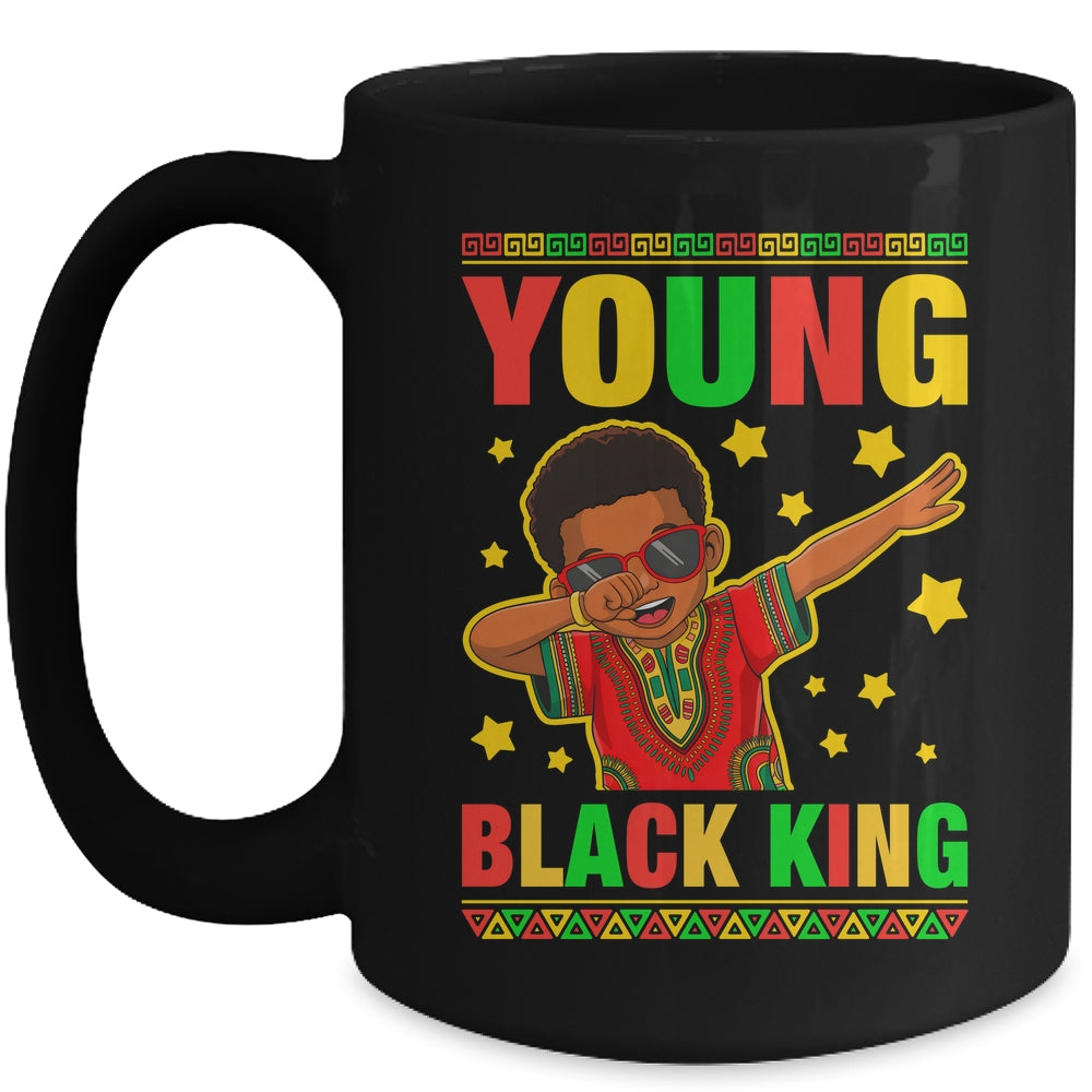 Black History Young King Dab African American Boys Kids Mug | siriusteestore